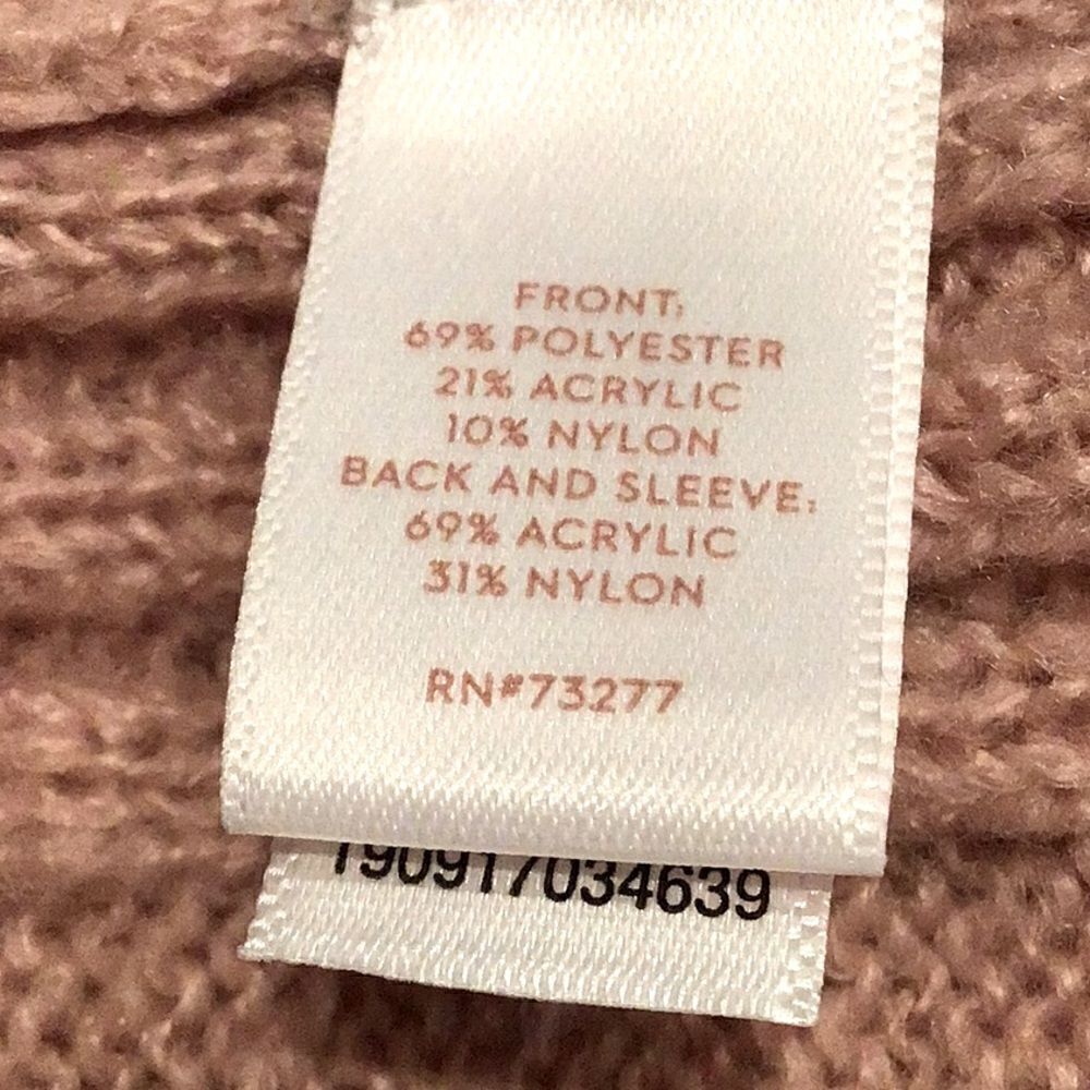 LC Lauren Conrad Pink White Unicorn Sparkle Knit Crew Neck Pullover Sweater - Picture 14 of 15